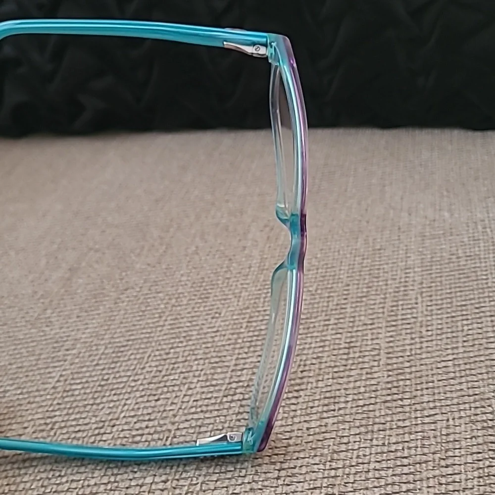 GUCCI TRANSLUCENT TEAL LAVENDER EYEGLASS FRAME